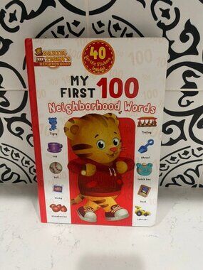 Hardcover Daniel Tiger My First 100 Neighborhood Words